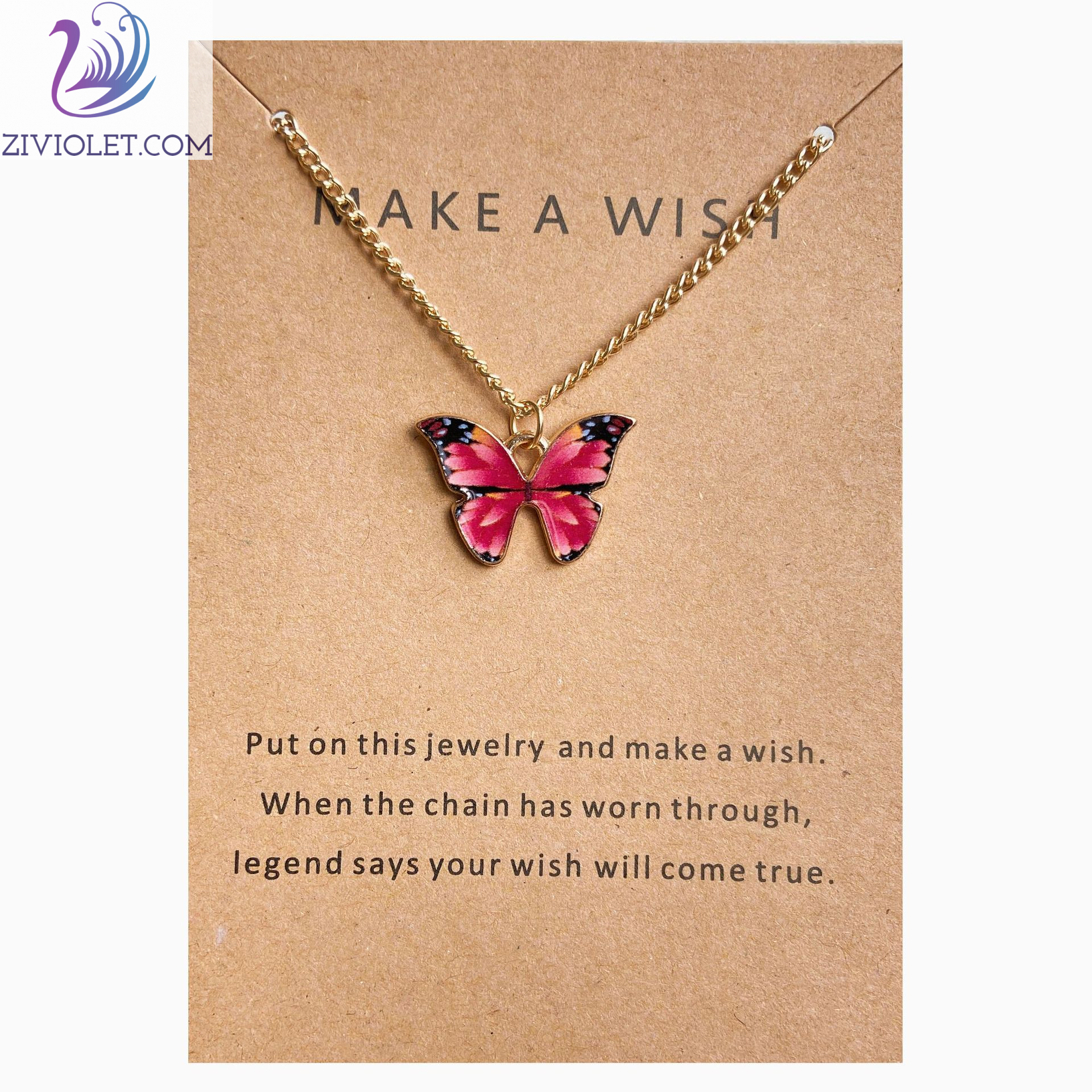 Bohemian fashion butterfly necklace-BUNNYKACHU