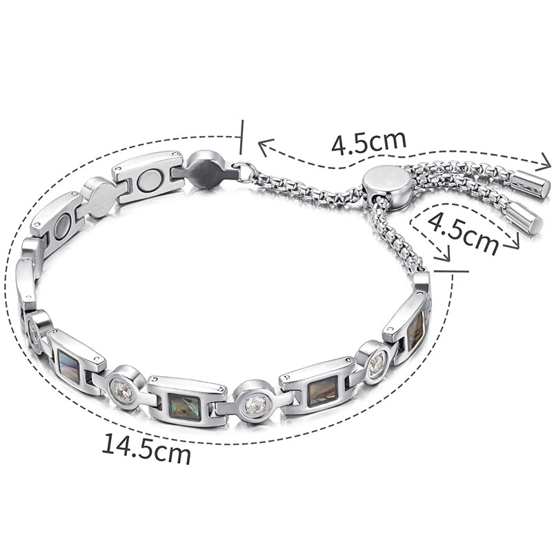 Women's magnetic healing stone titanium bracelet-BUNNYKACHU