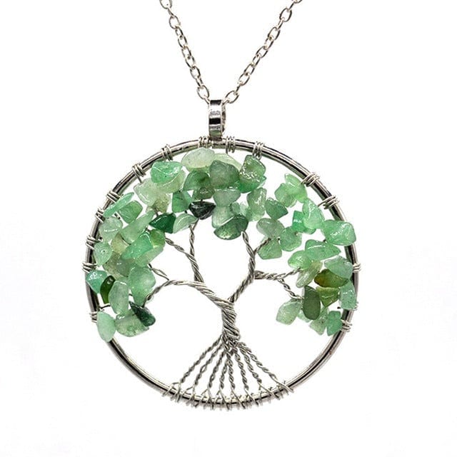 Tree of Life Crystal Necklace-BUNNYKACHU