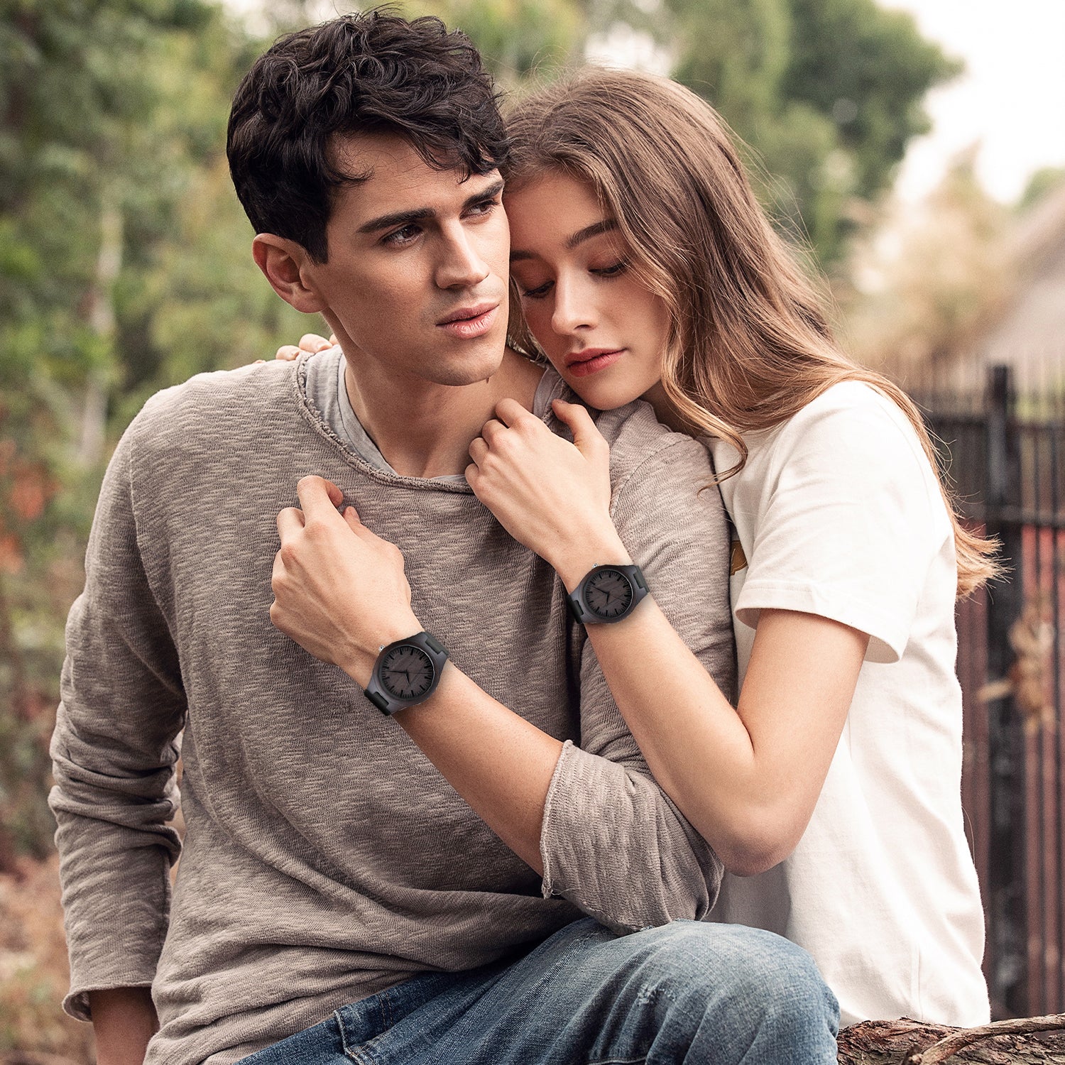 Father plot personalized engraved wooden watch-BUNNYKACHU