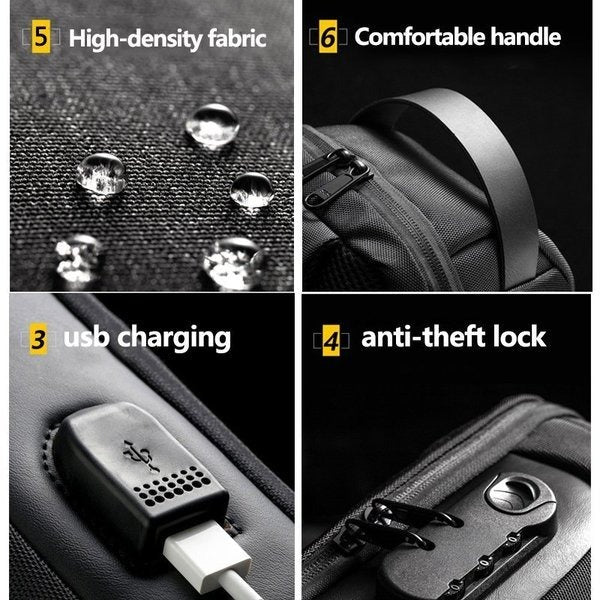 USB charging sport sling Anti-theft shoulder bag🔥SALE 50% OFF🔥-BUNNYKACHU