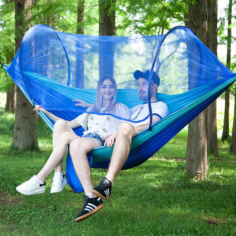 Quick Opening Hammock With Mosquito Net-BUNNYKACHU