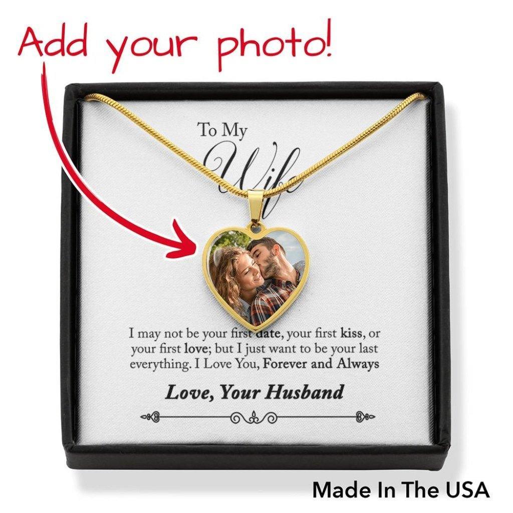 (Almost Gone!) Gift to Wife Heart Pendant Necklace I may not be your first love-BUNNYKACHU