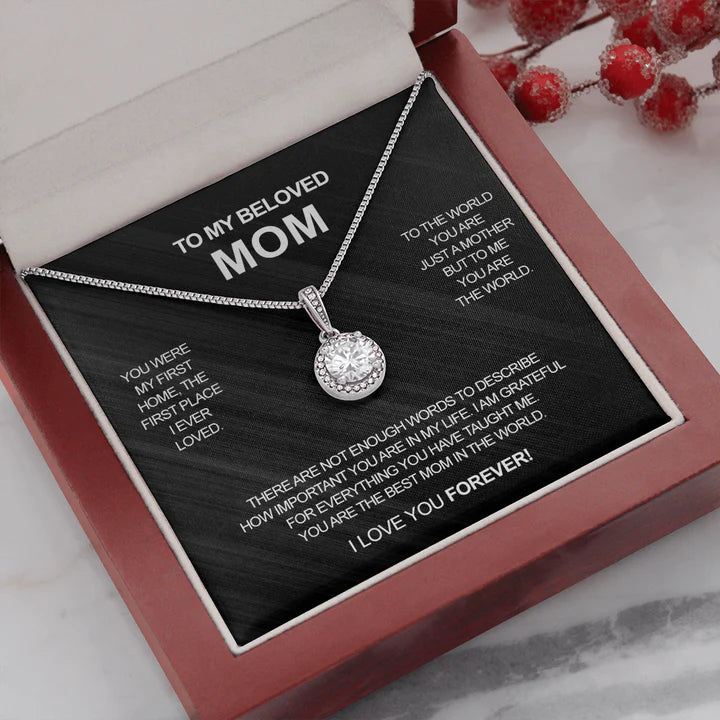 Crystal necklace - To my beloved Mom-BUNNYKACHU