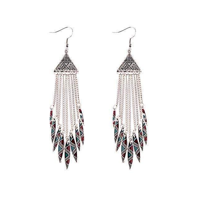 Boho Tassel Chain Earrings-BUNNYKACHU