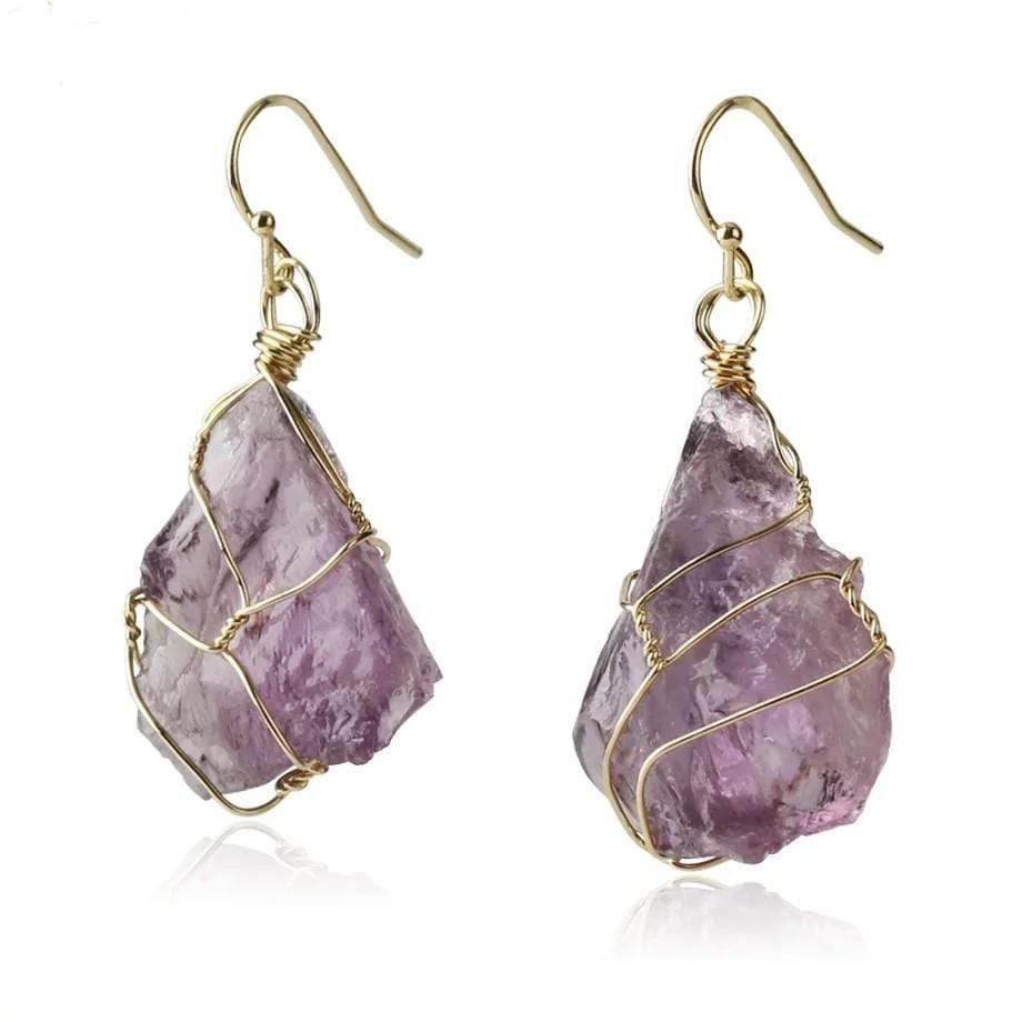 Natural Stone Irregular Shaped Earrings-BUNNYKACHU