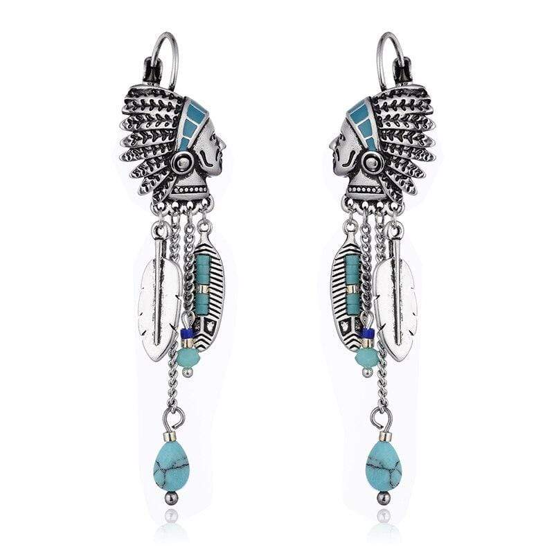 Native American Tassel Earrings-BUNNYKACHU