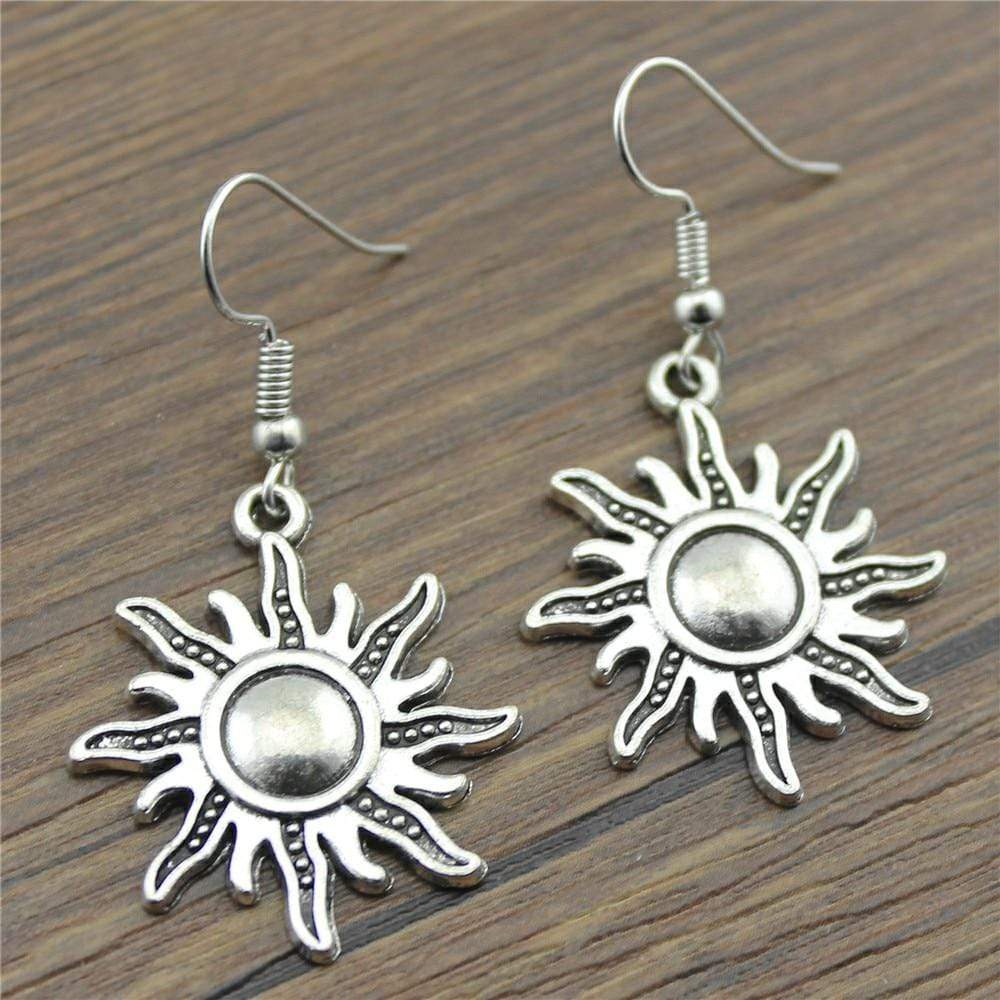 Sun Dangle Earrings - 2 Colors-BUNNYKACHU