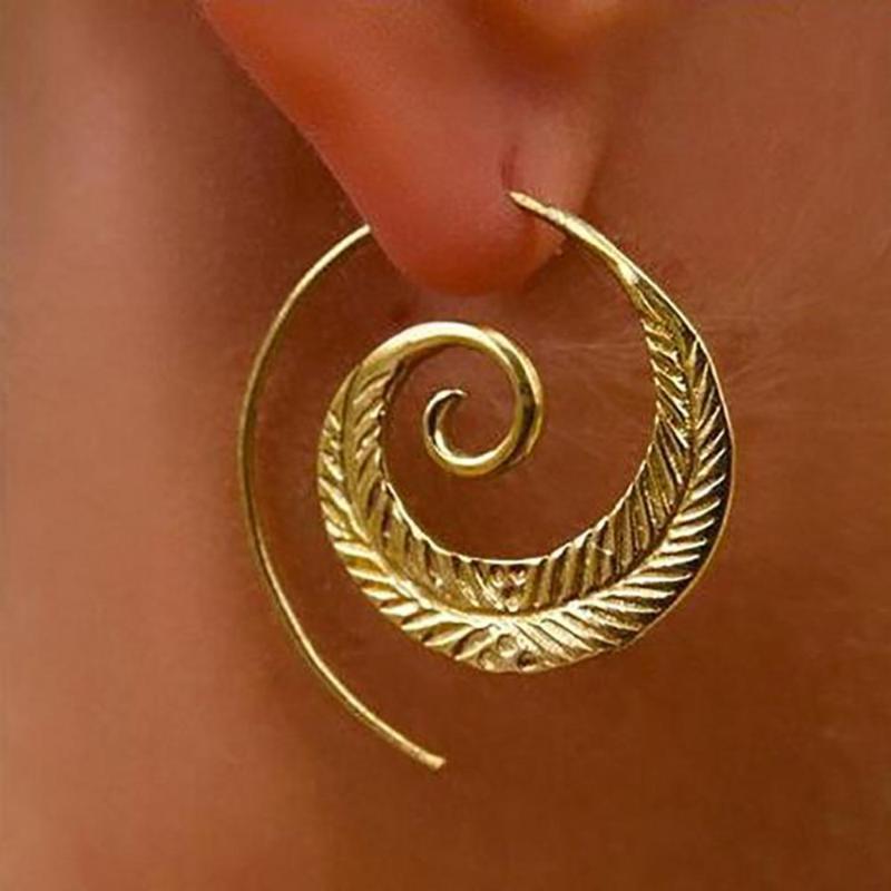 Tranquility Spiral Earrings (2 Colors)-BUNNYKACHU