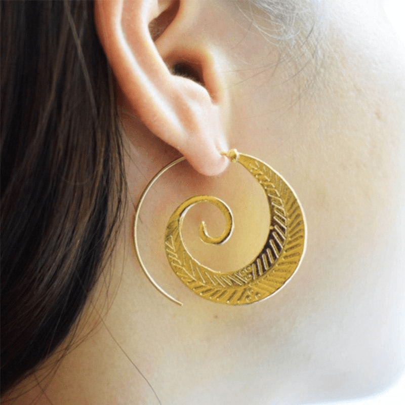 Tranquility Spiral Earrings (2 Colors)-BUNNYKACHU