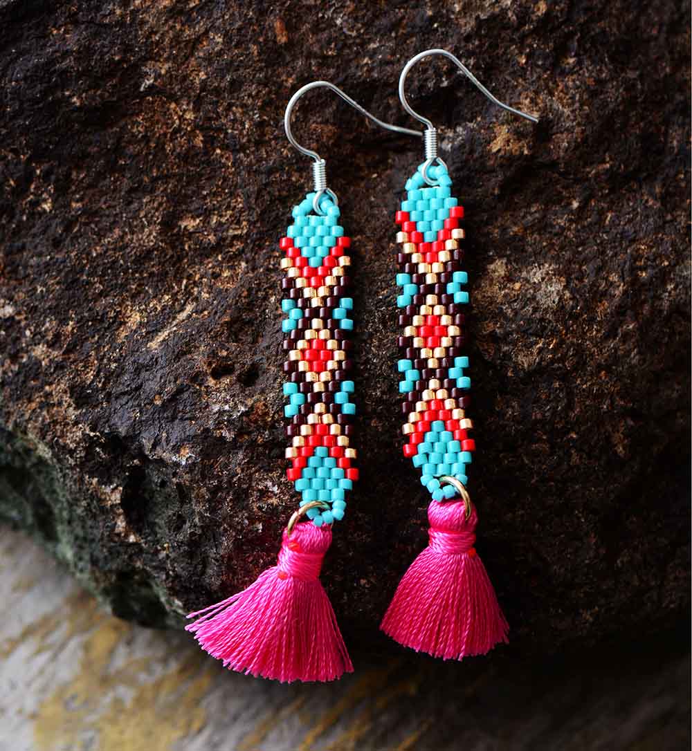 Ethnic Style Beads Earrings-BUNNYKACHU