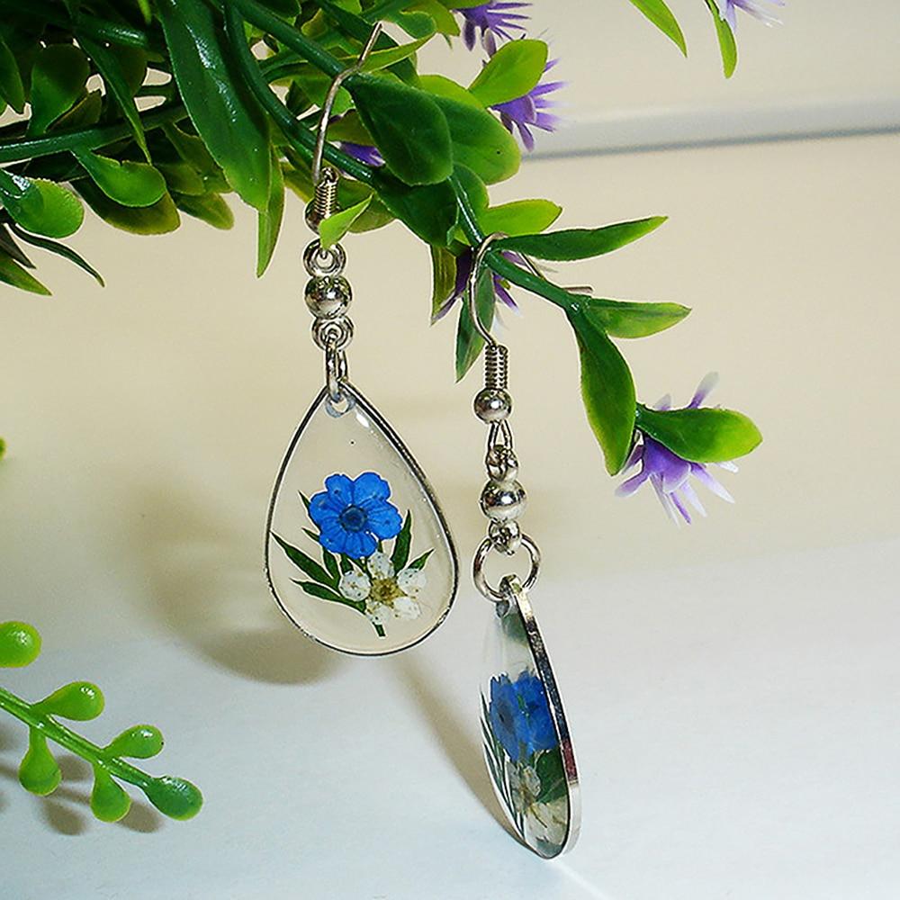 Floral Water Drop Earrings-BUNNYKACHU
