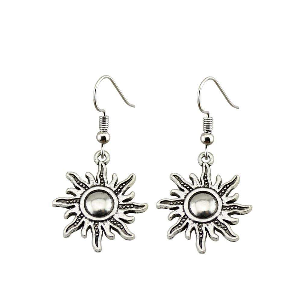 Sun Dangle Earrings - 2 Colors-BUNNYKACHU