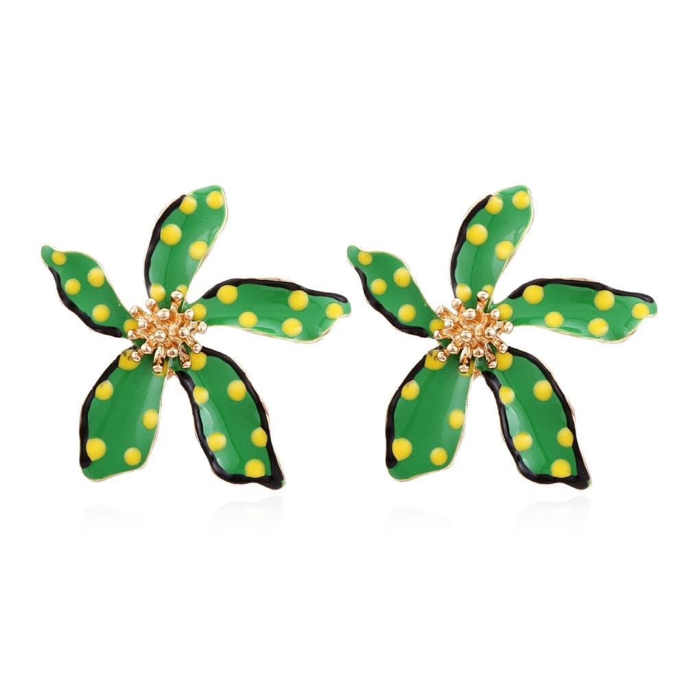 Flower Stud Earrings-BUNNYKACHU