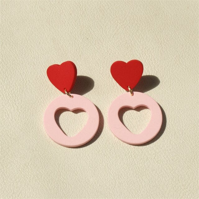 Macaron Geometric Dangle Earrings-BUNNYKACHU