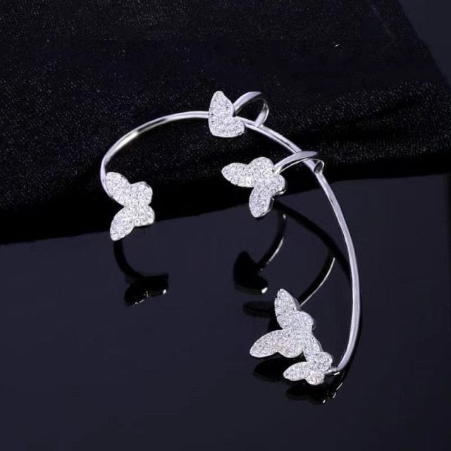 Fly Away Butterfly Cuff Earrings-BUNNYKACHU