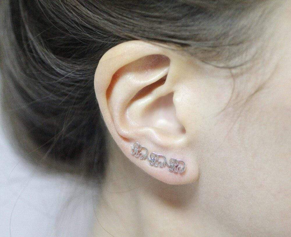 Elephant Stud Earrings-BUNNYKACHU