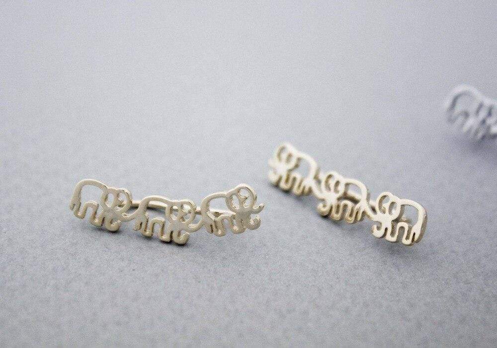 Elephant Stud Earrings-BUNNYKACHU