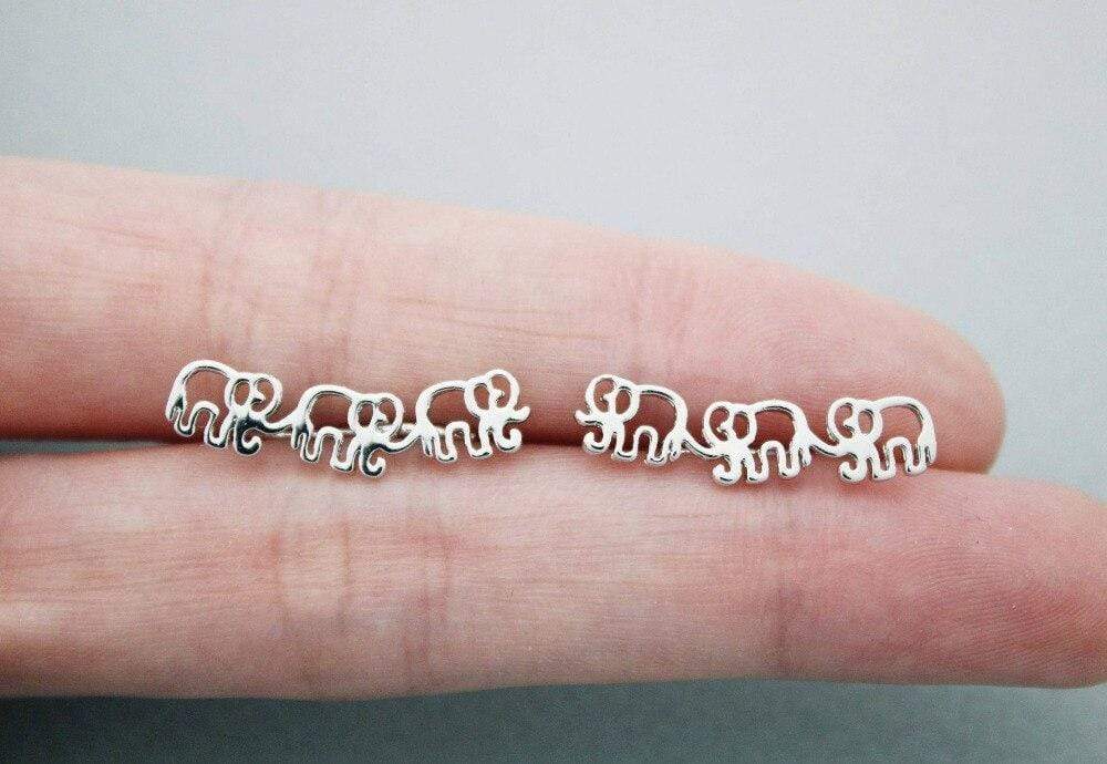 Elephant Stud Earrings-BUNNYKACHU
