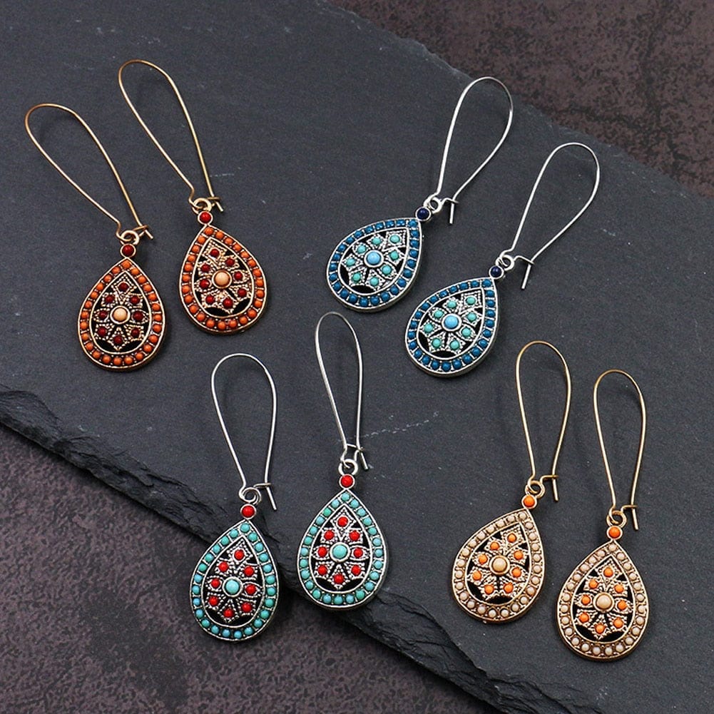 Erida Boho Tear Drop Earrings-BUNNYKACHU