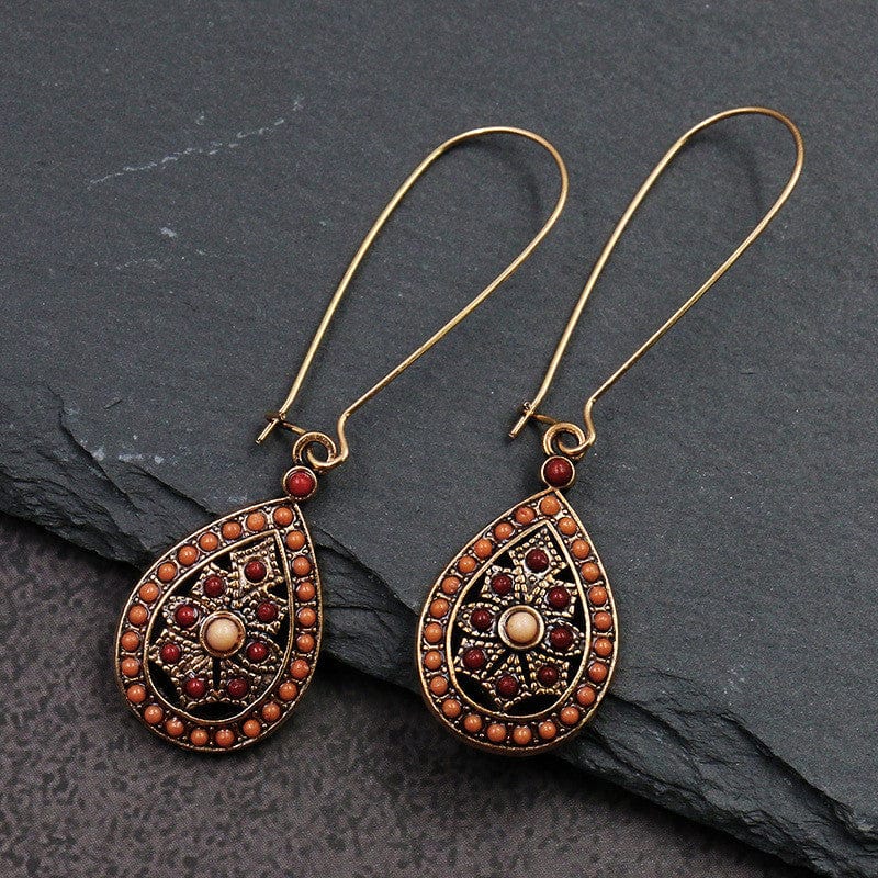 Erida Boho Tear Drop Earrings-BUNNYKACHU