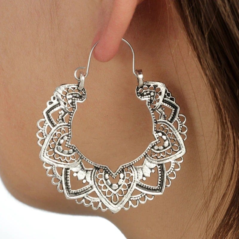 Hollow Out Hoop Boho Earrings-BUNNYKACHU