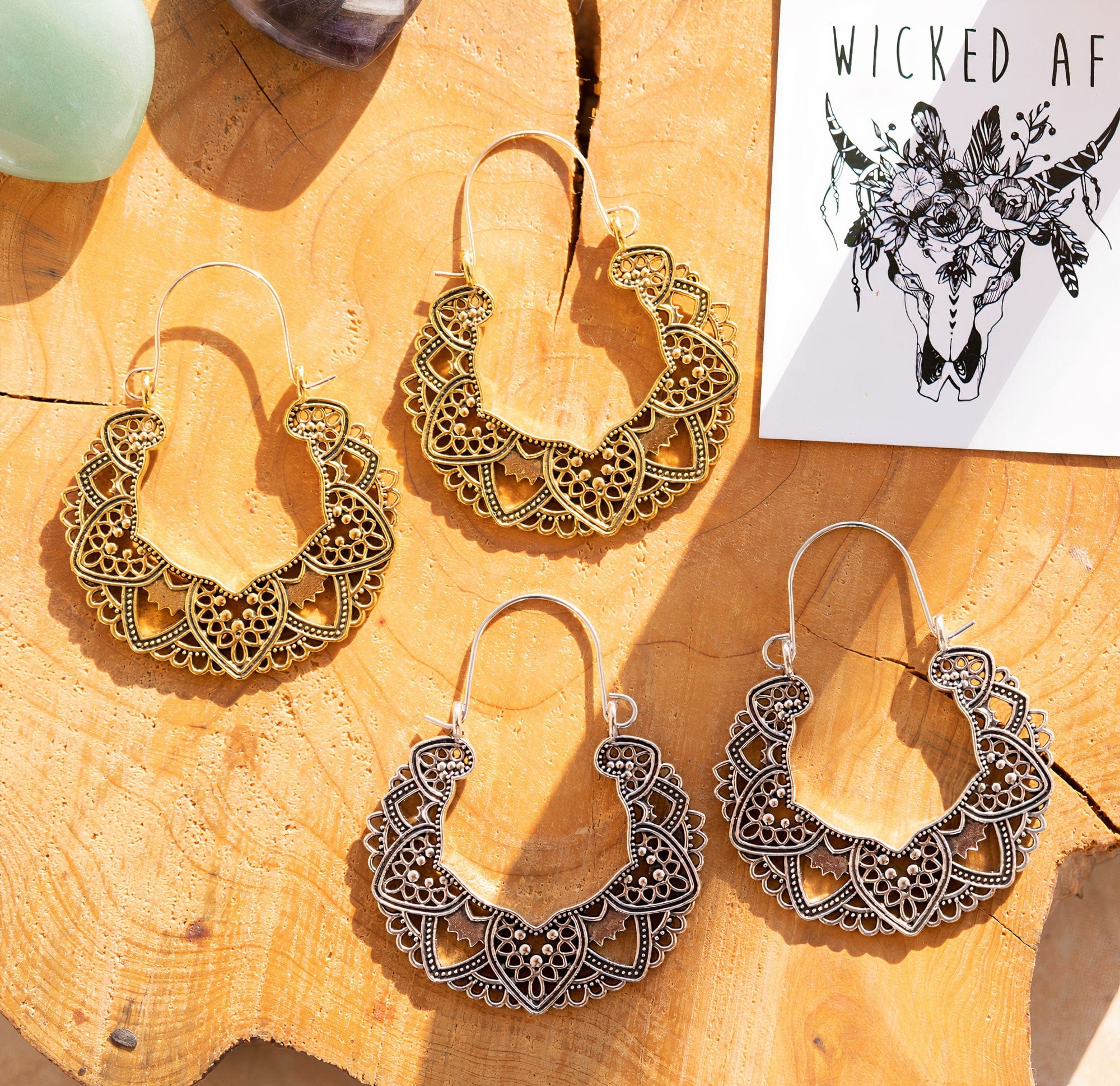 Hollow Out Hoop Boho Earrings-BUNNYKACHU