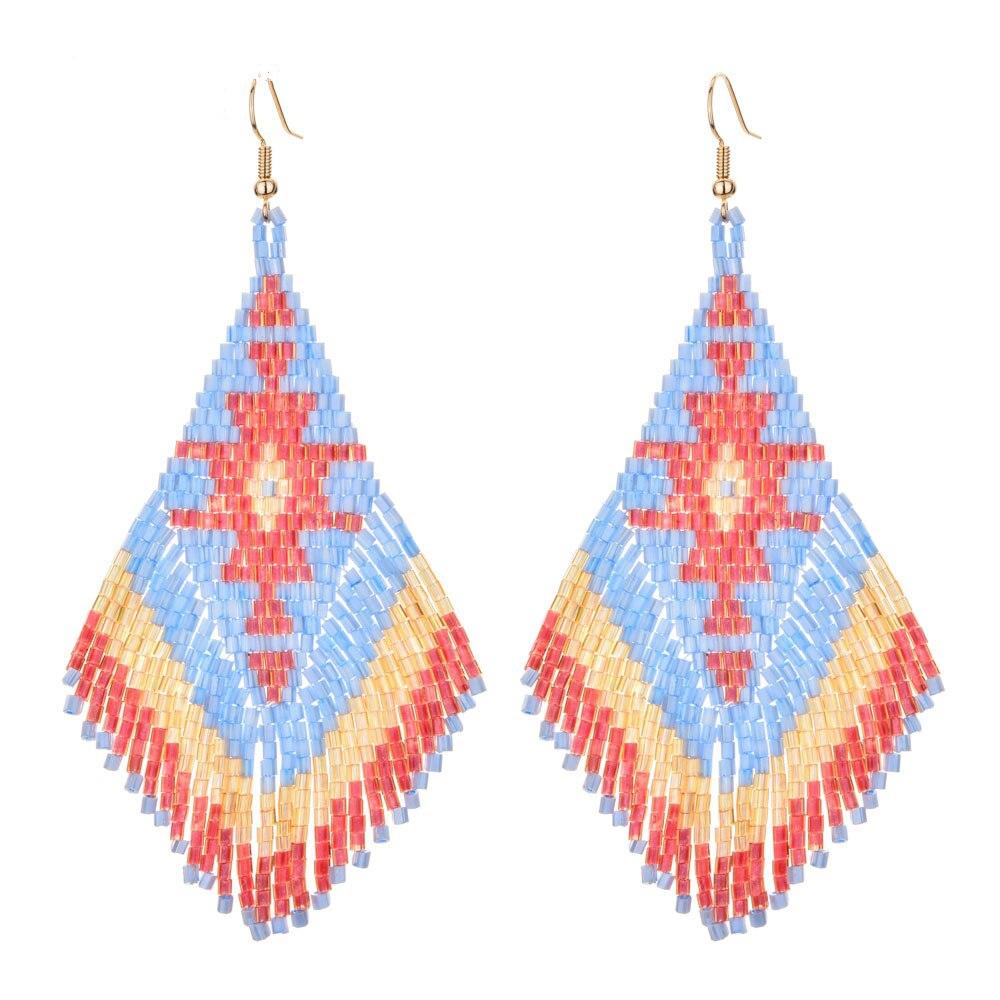Ethnic Boho Drop Earrings-BUNNYKACHU