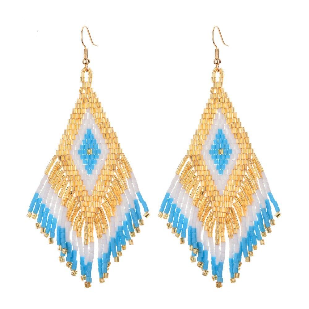 Ethnic Boho Drop Earrings-BUNNYKACHU
