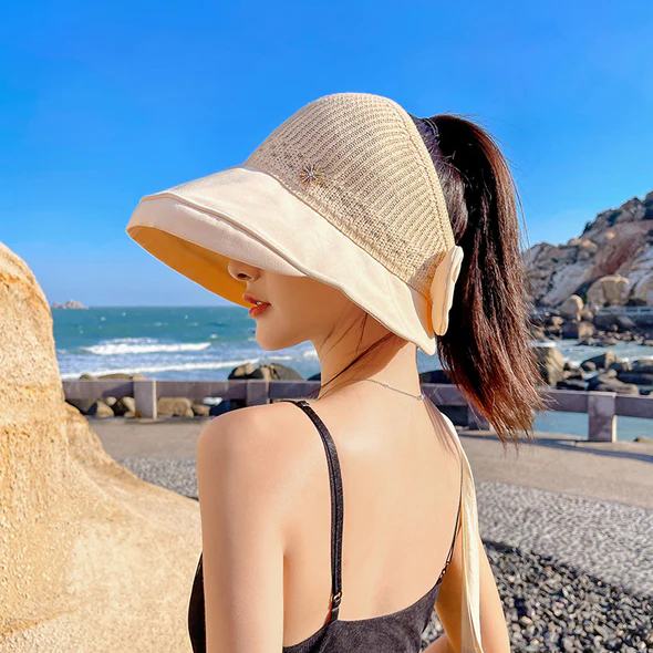 Letní horký výprodej-módní klobouk proti slunci se širokým okrajem