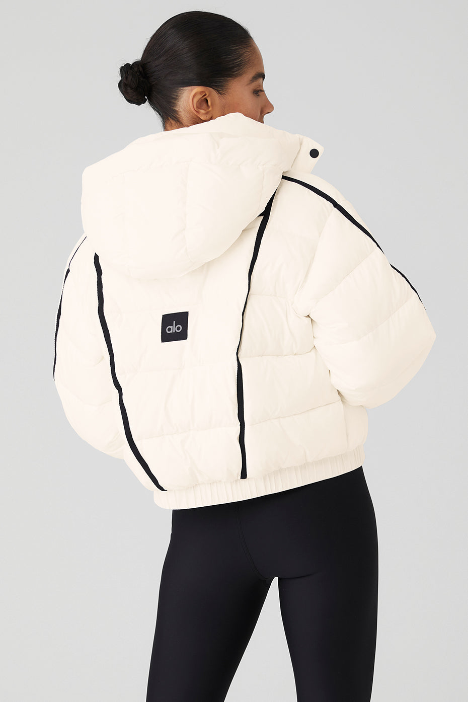 Aspen Love Puffer Jacket - Ivory - Ivory / XS