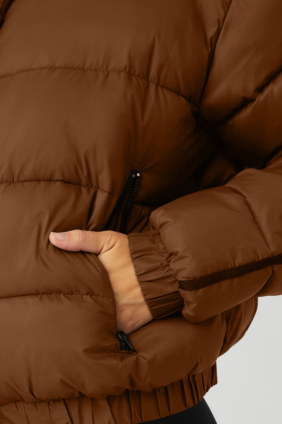 Aspen Love Puffer Jacket - Cinnamon Brown