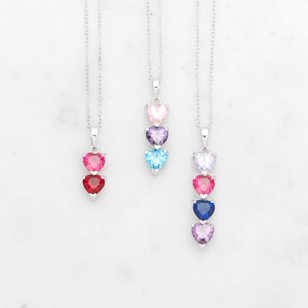 Linked Birthstone Necklace - Gift for Grandma – Reflection of Memories