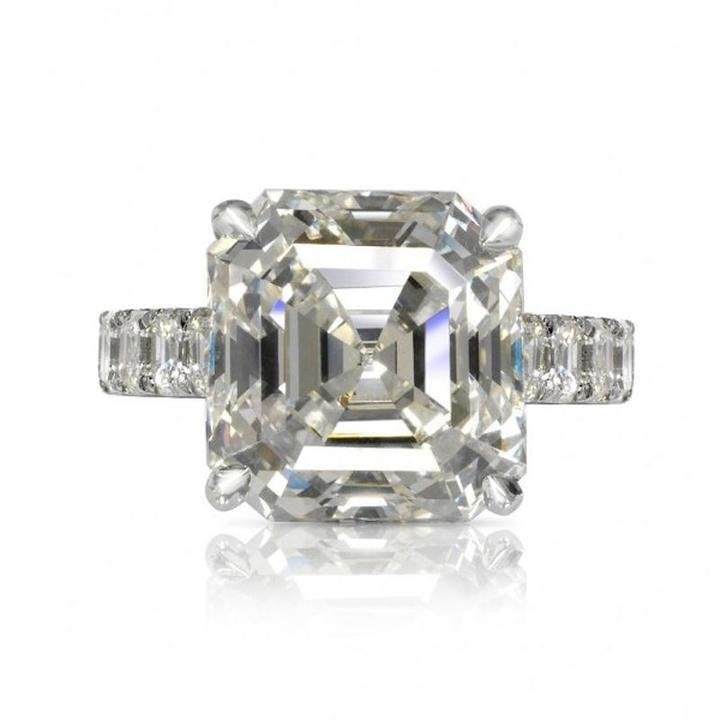 Rinxe Handcrafted 9.5ct Asscher Cut Sterling Silver Ring