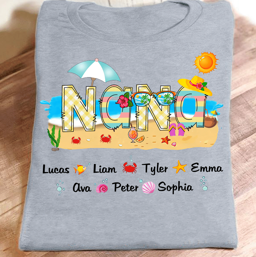 Nana Beach Summer | Personalized T-Shirt