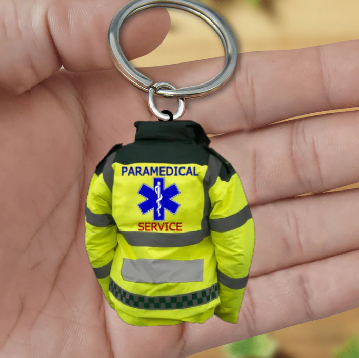 Personalized Paramedic Uniform Acrylic Keychain