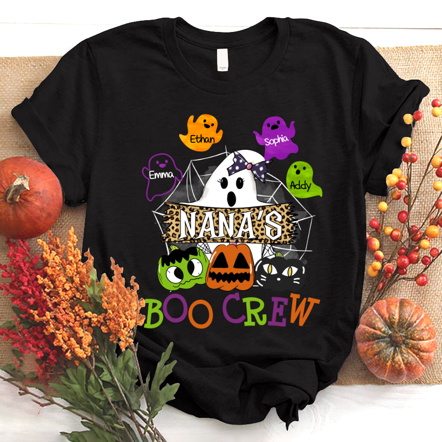 Personalized nana boo crew cute halloween T-Shirt