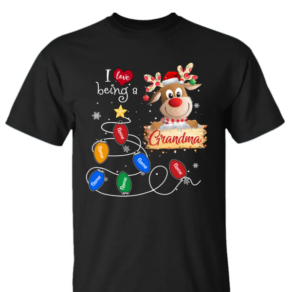 I Love Being A Gigi Reindeer Christmas 2022 T-Shirt