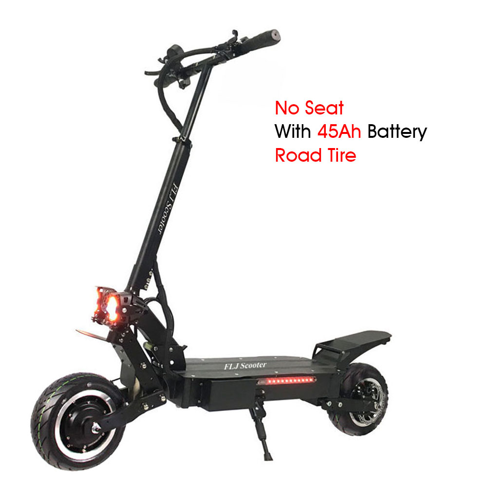 FLJ T112 11inch 5600W Electric Scooter with 60V 45ah battery 90-130kms range Dual Motor Foldable adults kick scooter