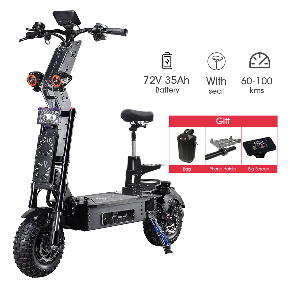 72V 12000W Electric Scooter with 14inch Fat Tire 2022 Latest E scooters