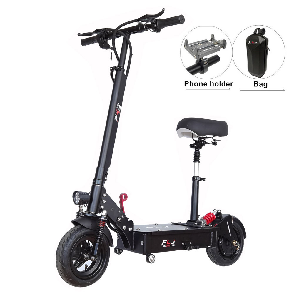 FLJ SK1 10inch 1200W Electric Scooter with 48V 25-35ah battery 80-120kms range Portable Easy Folding kick scooter