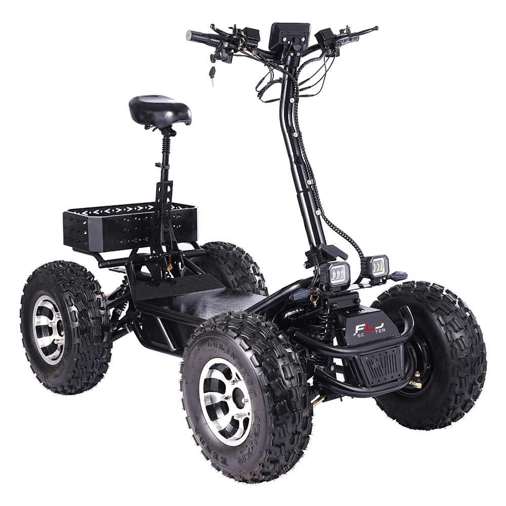 Four Engines 10000W Four-wheel drive Off Road Fat Tire ATV Electric Scooter