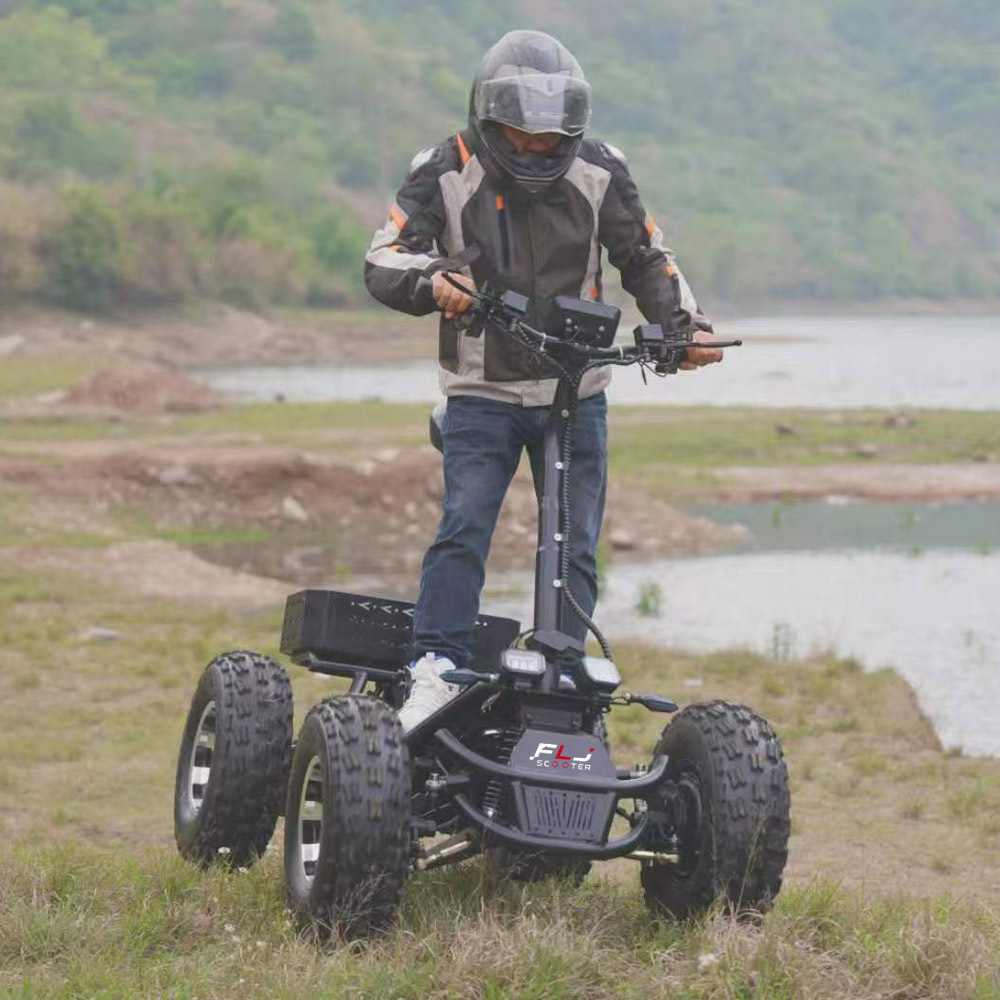 Four Engines 10000W Four-wheel drive Off Road Fat Tire ATV Electric Sc