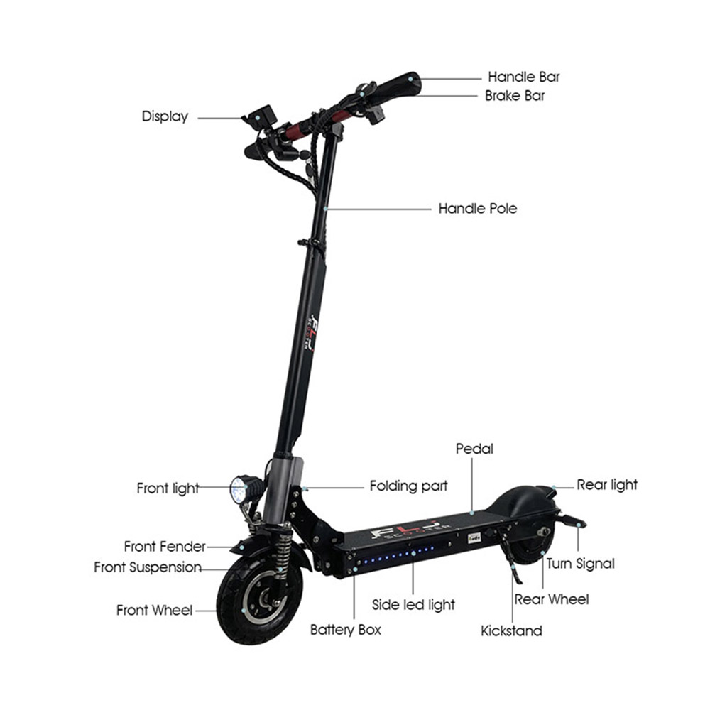 FLJ C8 800W 8inch wheels Electric Scooter with 18ah battery e bike 35km/h powerful Mini e scooters (EU Stock)