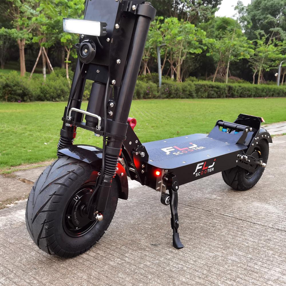 FLJ K6 13inch Fat Tire 6000W Electric Scooter with 60V 40-80ah battery 80-250kms range Powerful Off Road big wheel E Scooter Bike