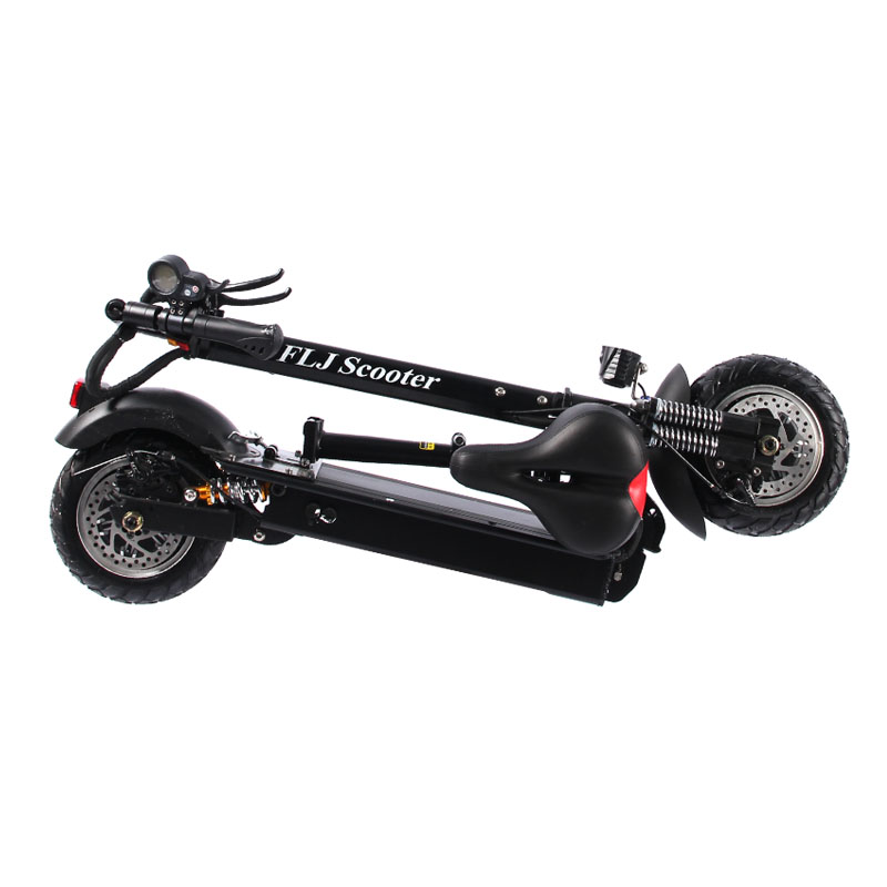 FLJ T11 10inch 2400W Electric Scooter with 52V LG30ah battery 60-120kms range Foldable hoverboard dual Motor e kick scooter