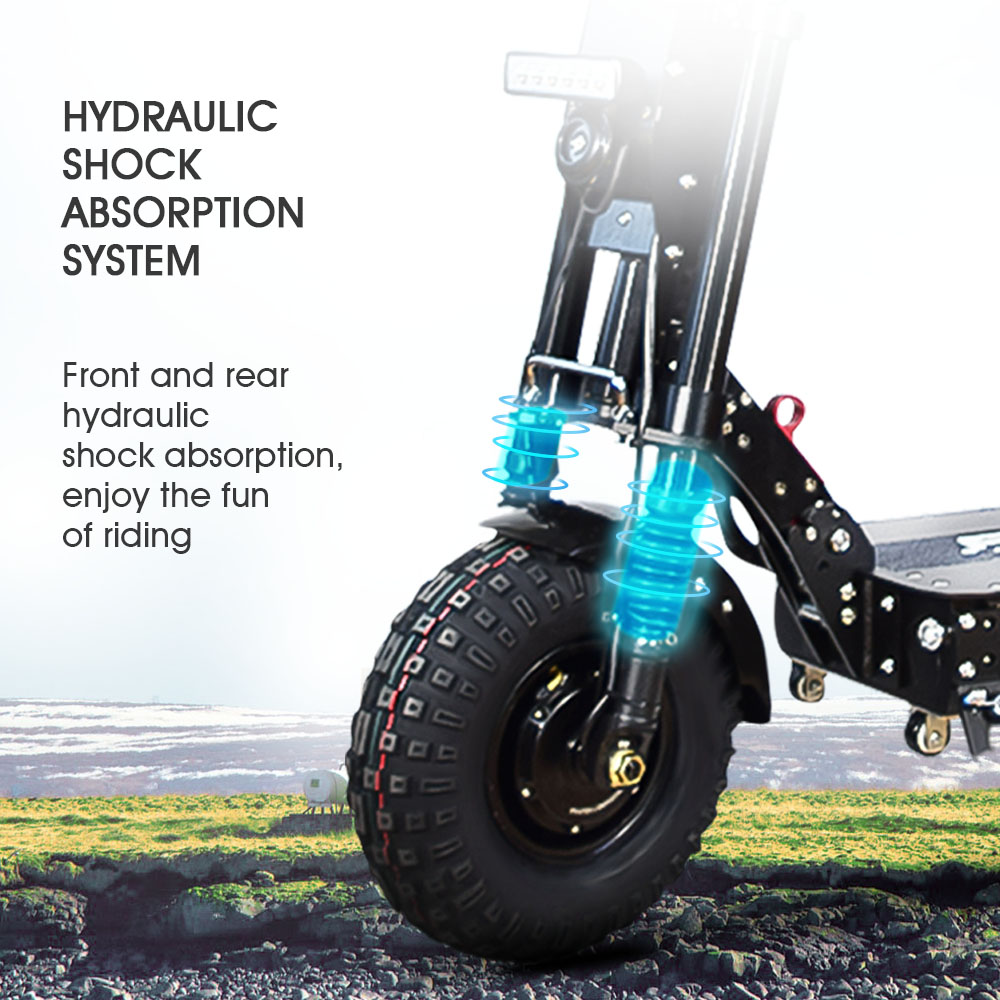 FLJ K14 14inch Fat Tire 8000W Electric Scooter with 60V 40-100ah battery 80-300kms range Powerful Off Road Short Handle E Scooter Bike