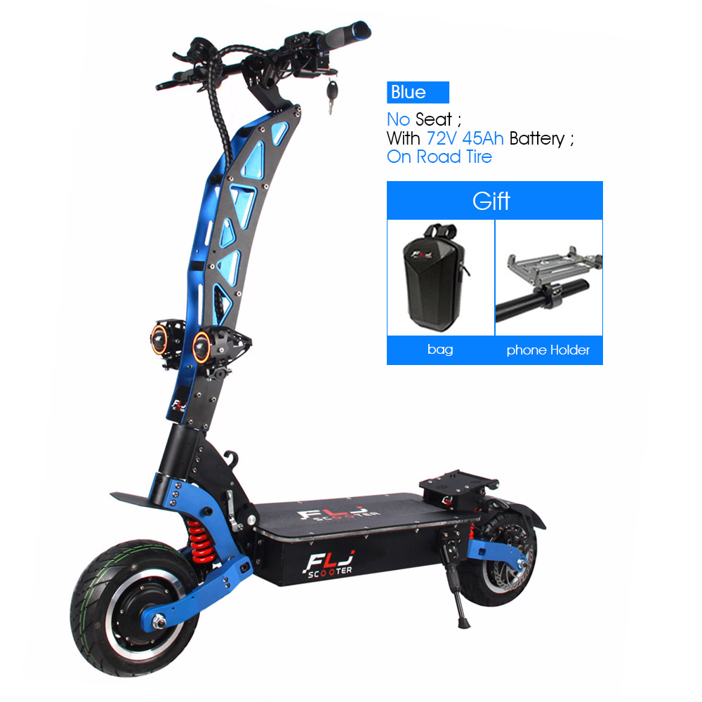FLJ SK3-3 72V 7000W 11inch Electric Scooter with 45ah battery 90-130kms range dual motor strong power E Scooter
