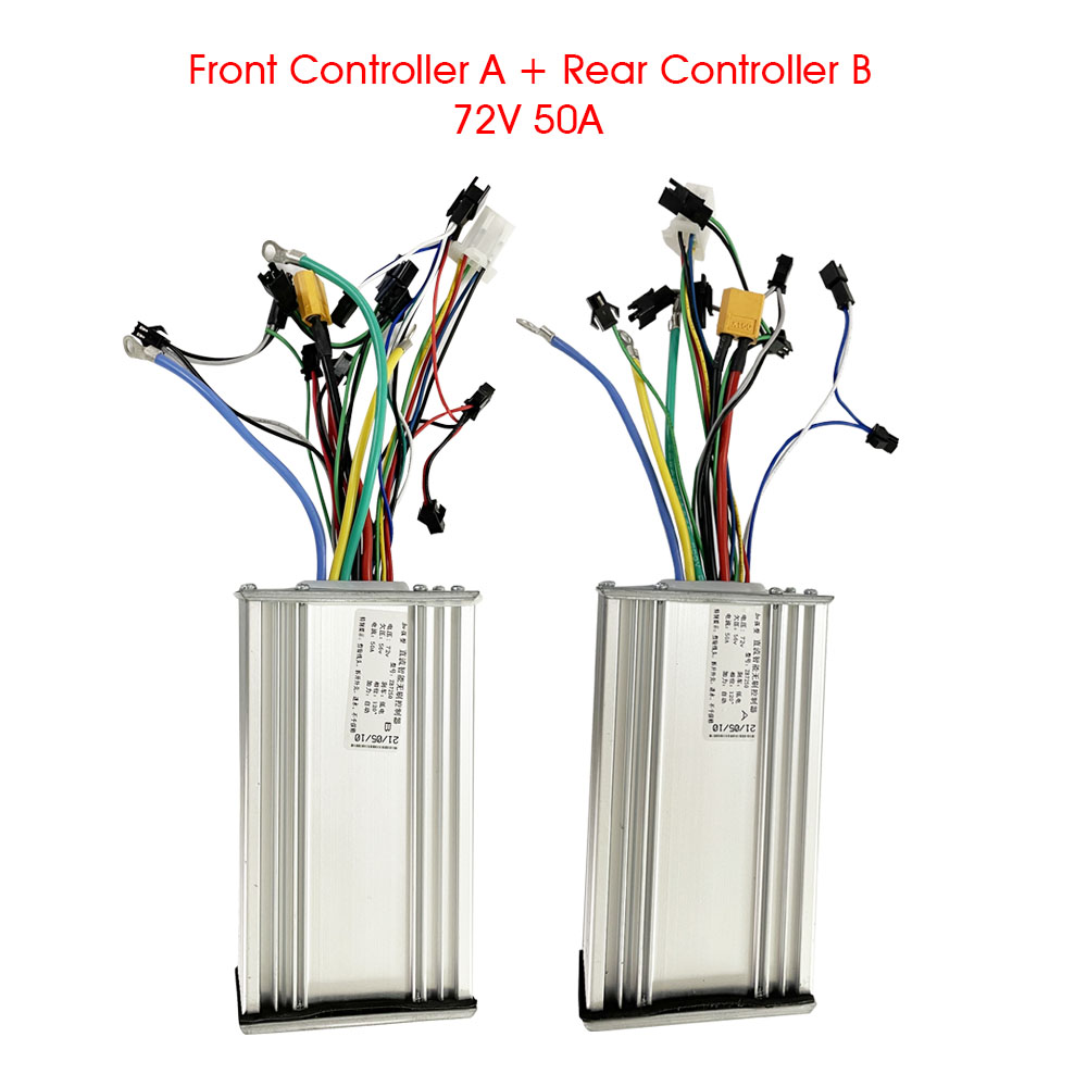 Damao 72V 50A  Controller for 72V Dual motors 6000w 7000W 8000W e scooter Accelerator DAMAO Display