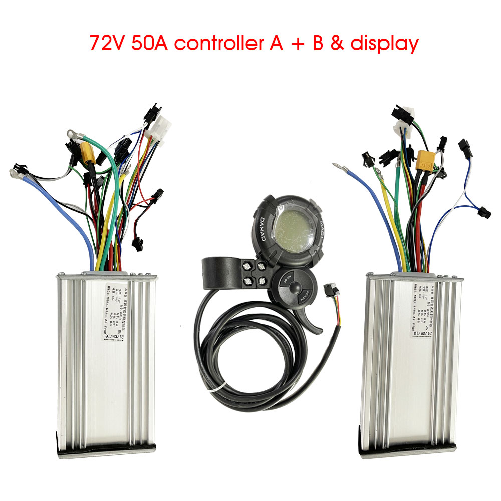 Damao 72V 50A  Controller for 72V Dual motors 6000w 7000W 8000W e scooter Accelerator DAMAO Display